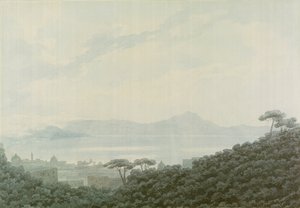 Die Bucht von Neapel von Capodimonte, Italien, um 1790